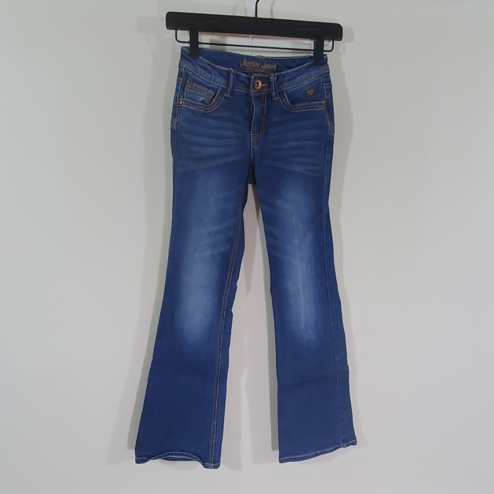 Justice jeans girls blue denim pants